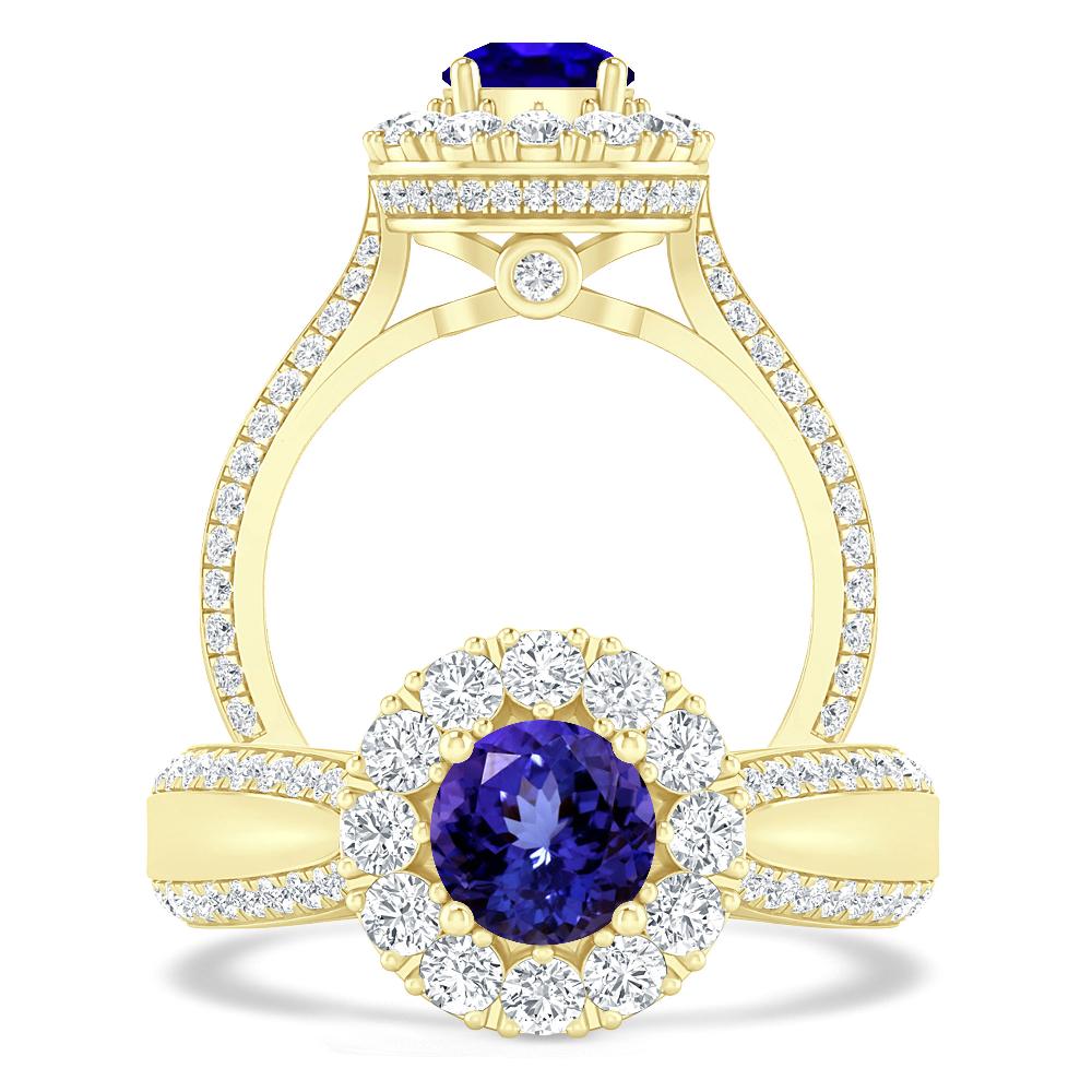 Yellow Gold - Tanzanite