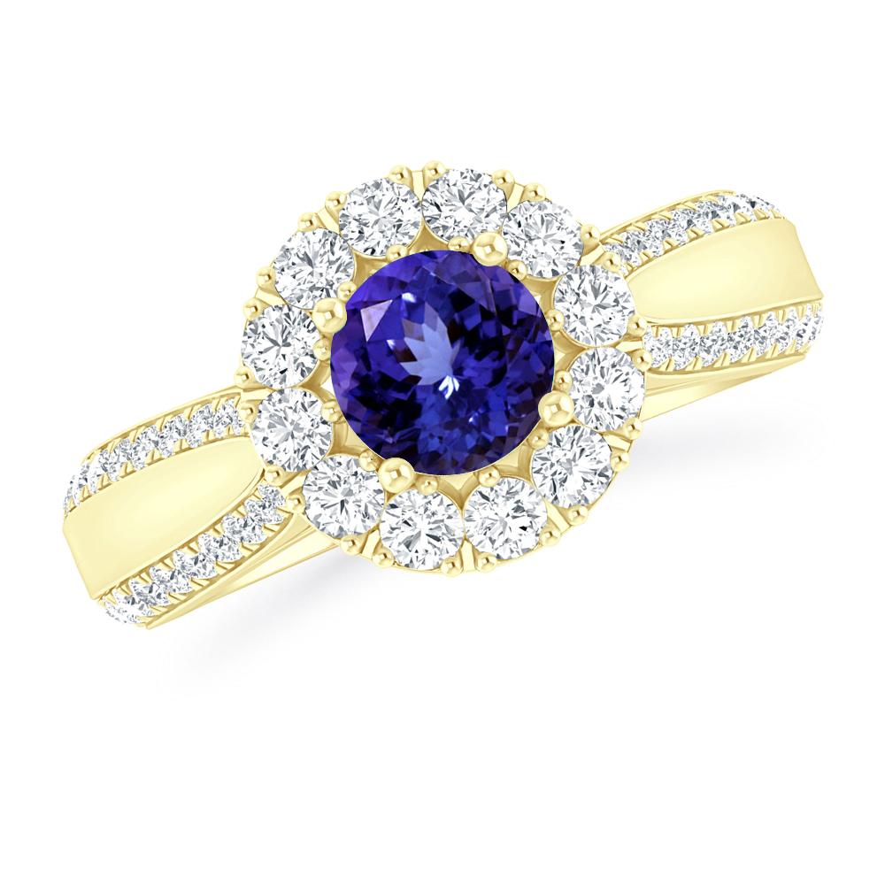 Yellow Gold - Tanzanite