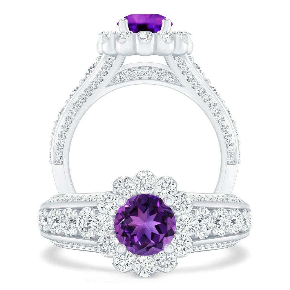 White Gold - Amethyst