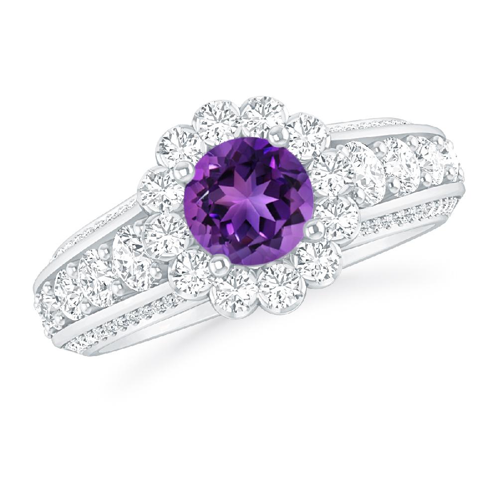 White Gold - Amethyst