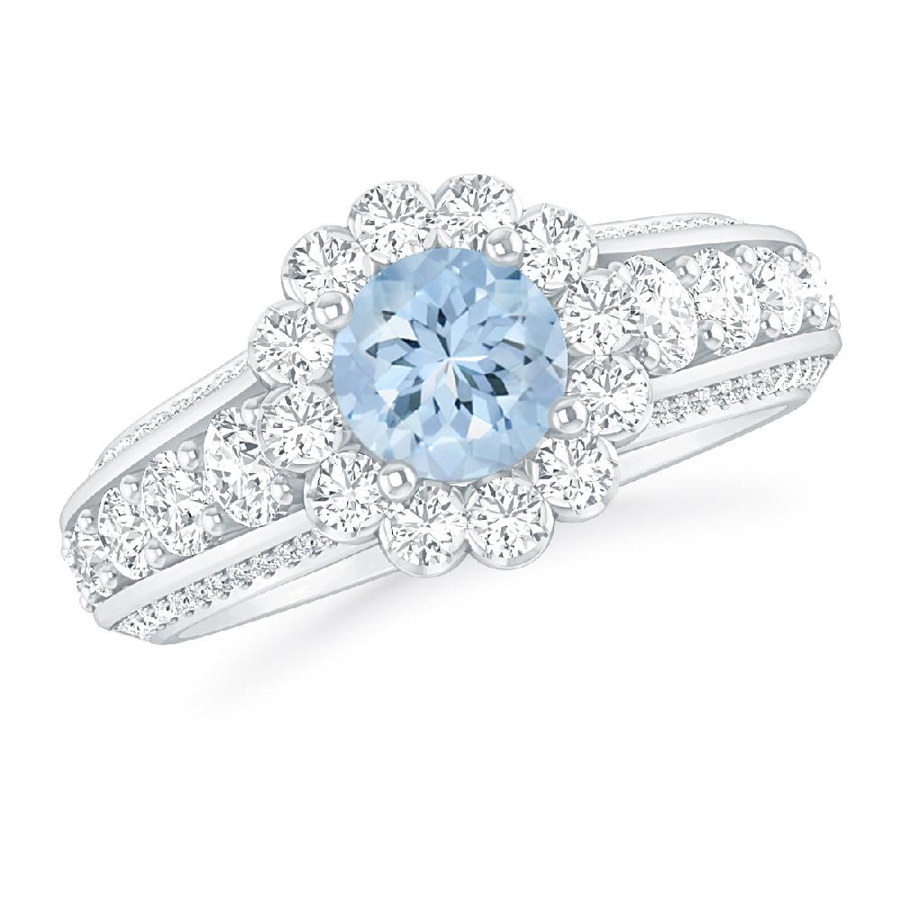 White Gold - Aquamarine