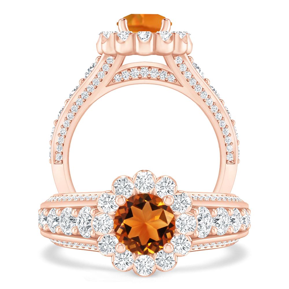 Rose Gold - Citrine