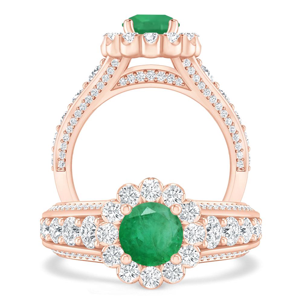 Rose Gold - Emerald