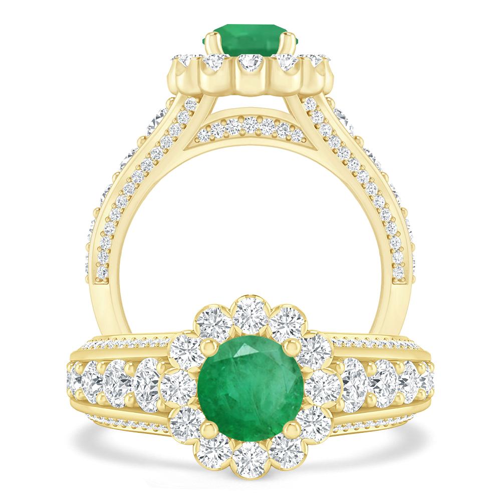 Yellow Gold - Emerald