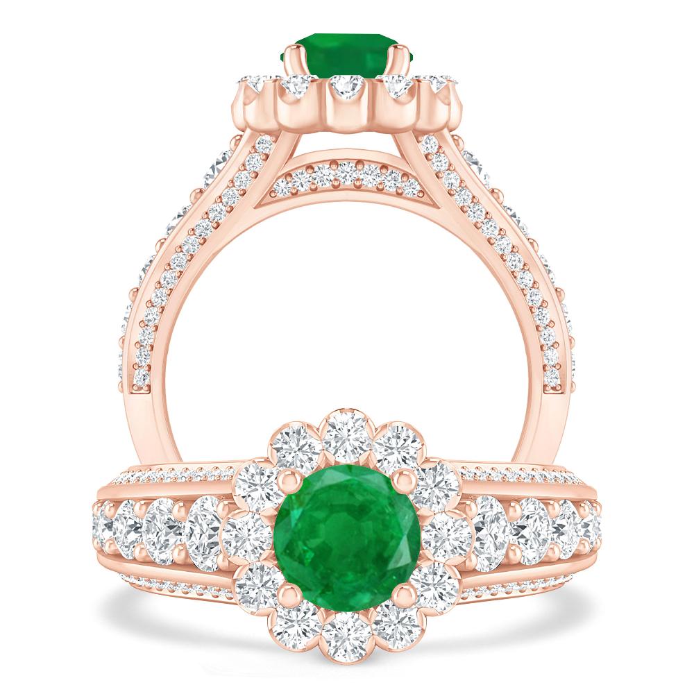 Rose Gold - Emerald