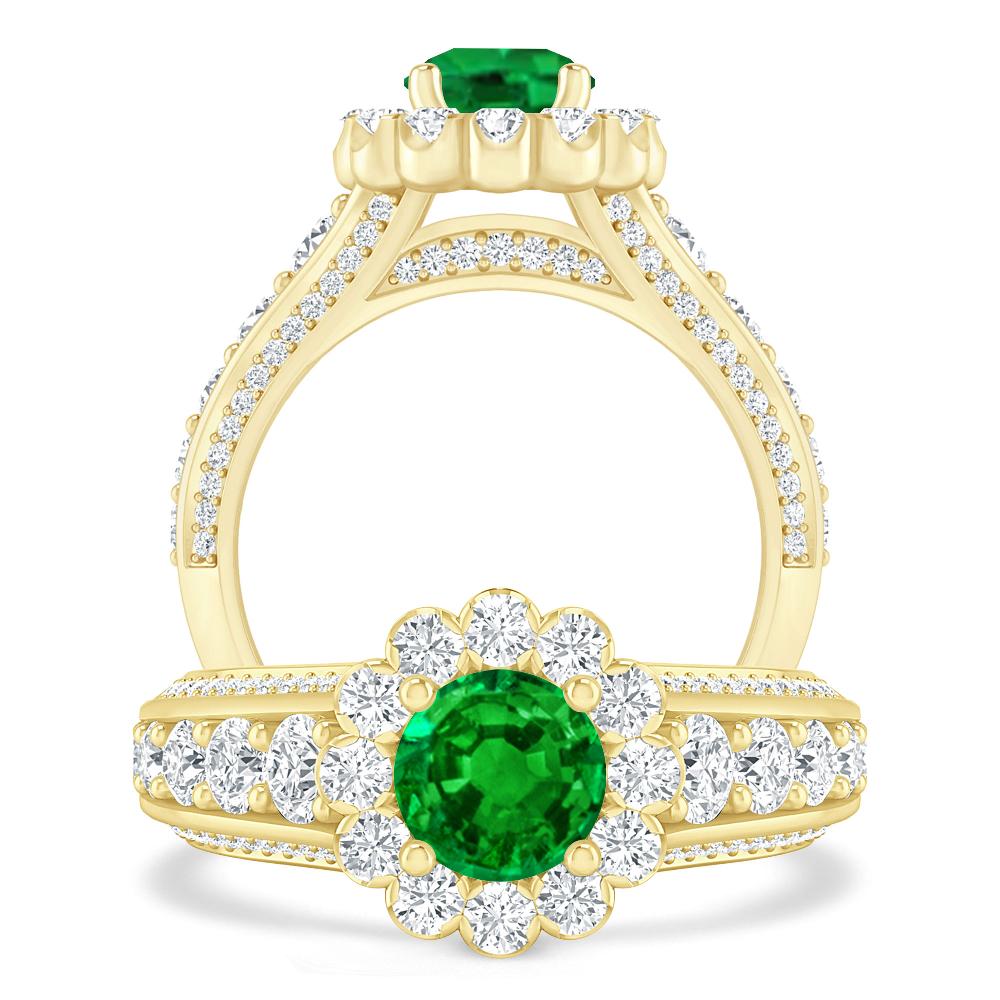 Yellow Gold - Emerald