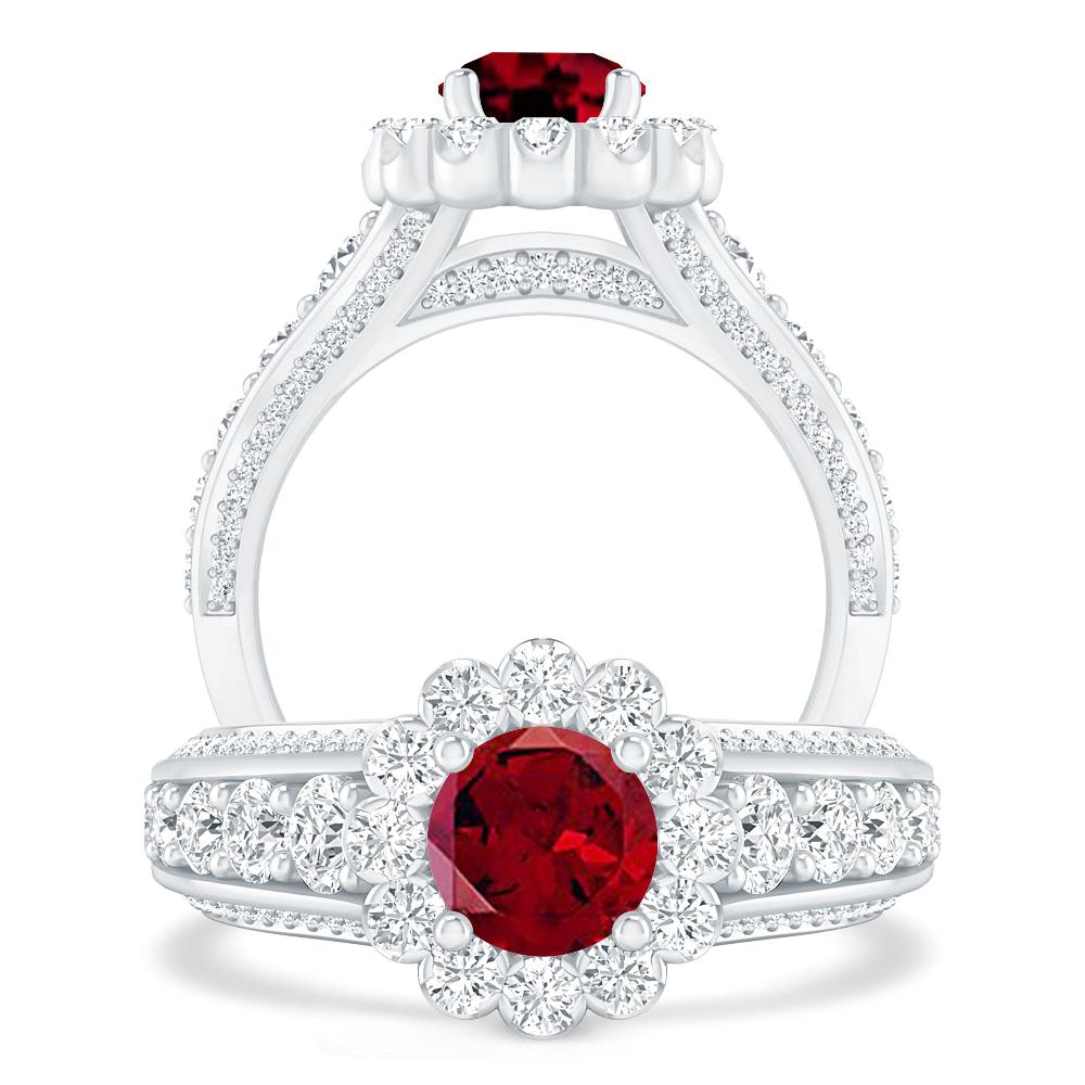 White Gold - Garnet