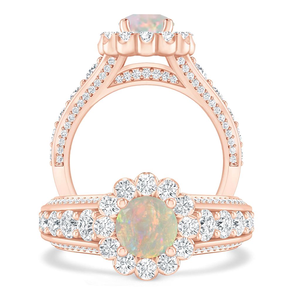 Rose Gold - Opal