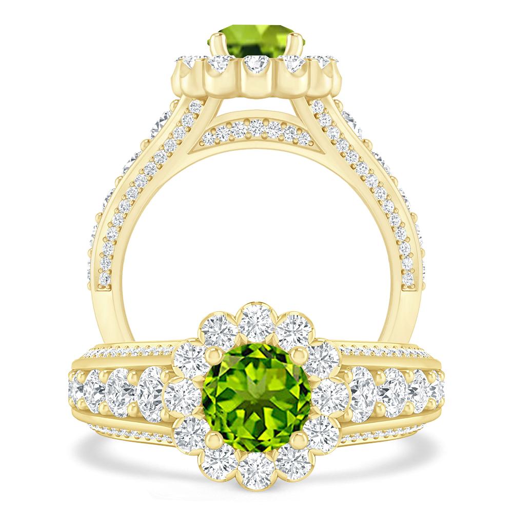 Yellow Gold - Peridot