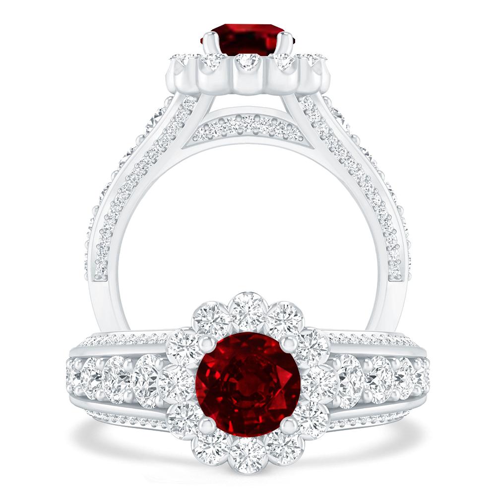 White Gold - Ruby