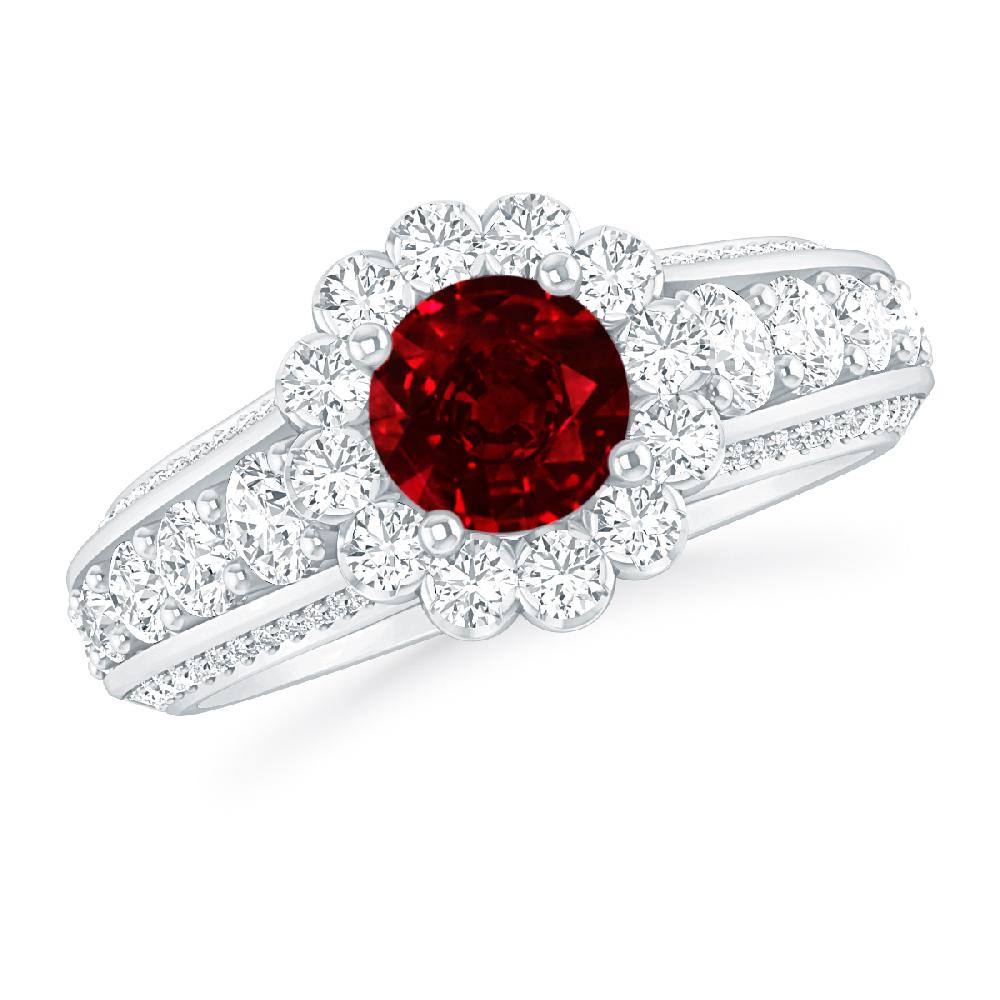 White Gold - Ruby