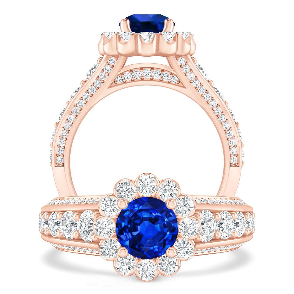 Rose Gold - Sapphire