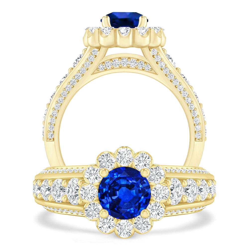 Yellow Gold - Sapphire