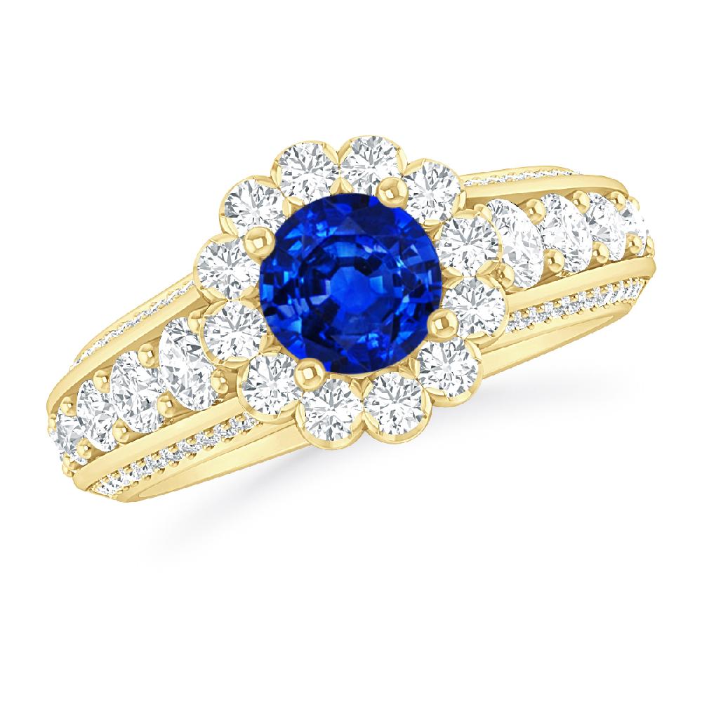 Yellow Gold - Sapphire