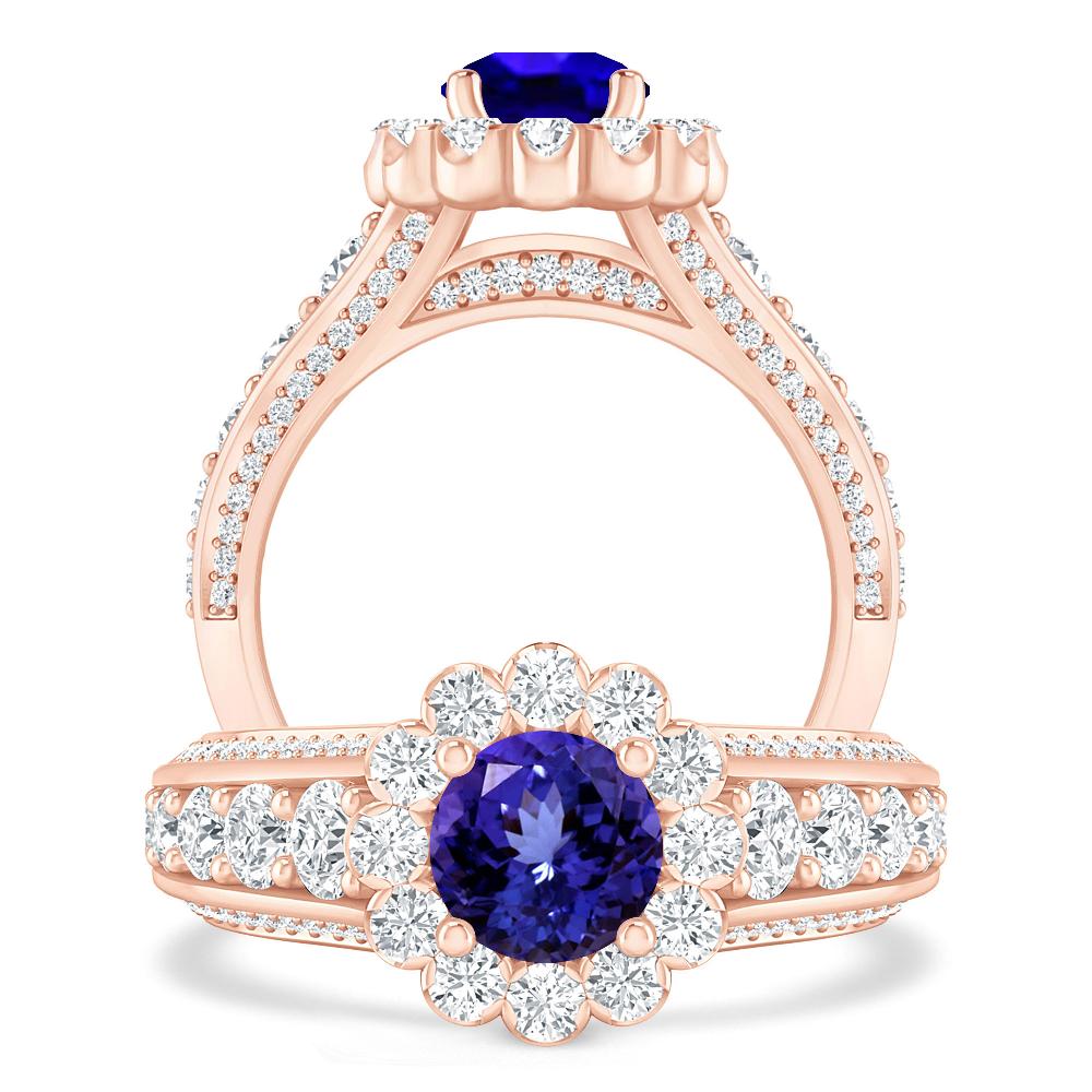 Rose Gold - Tanzanite