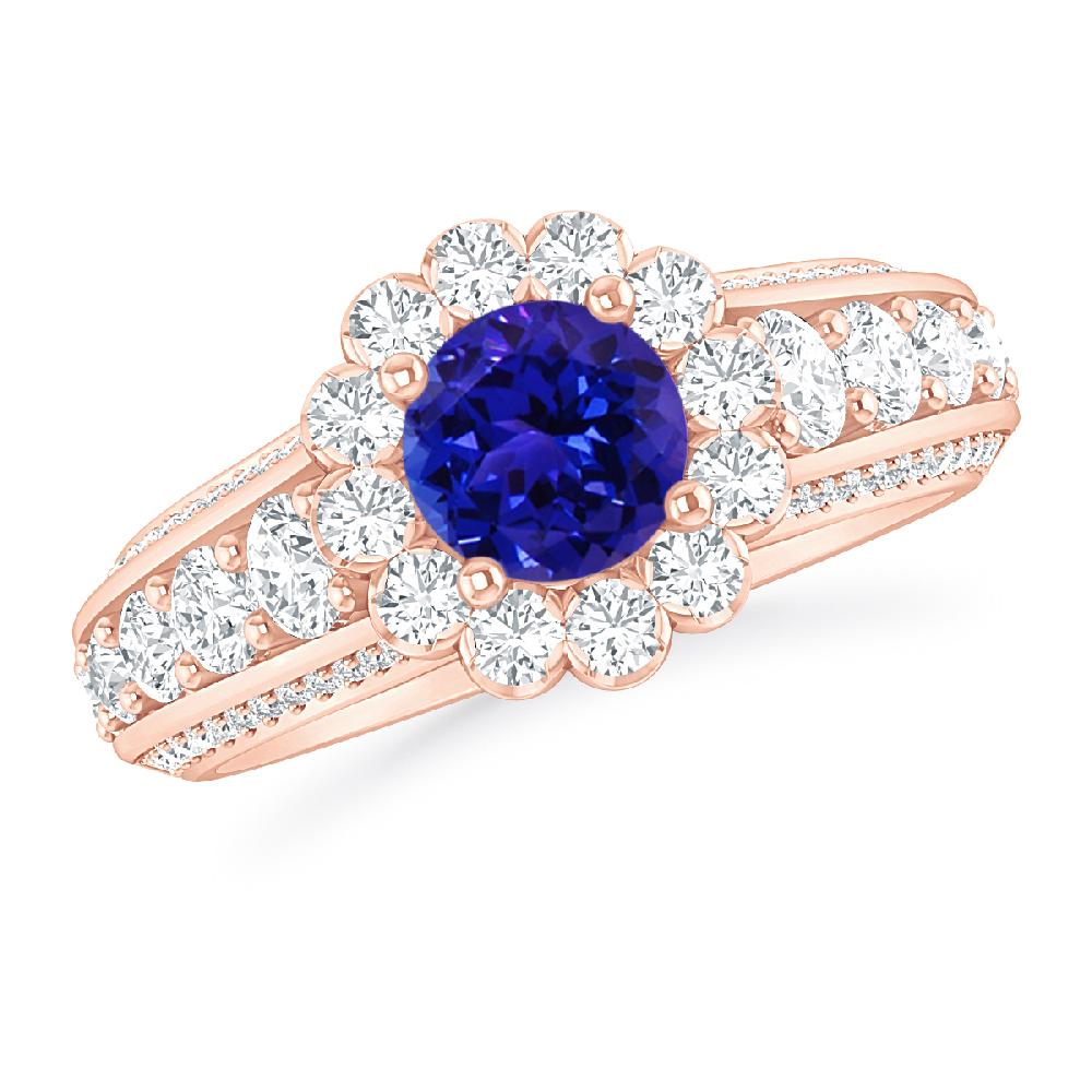 Rose Gold - Tanzanite