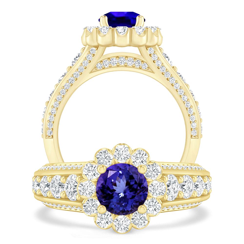 Yellow Gold - Tanzanite