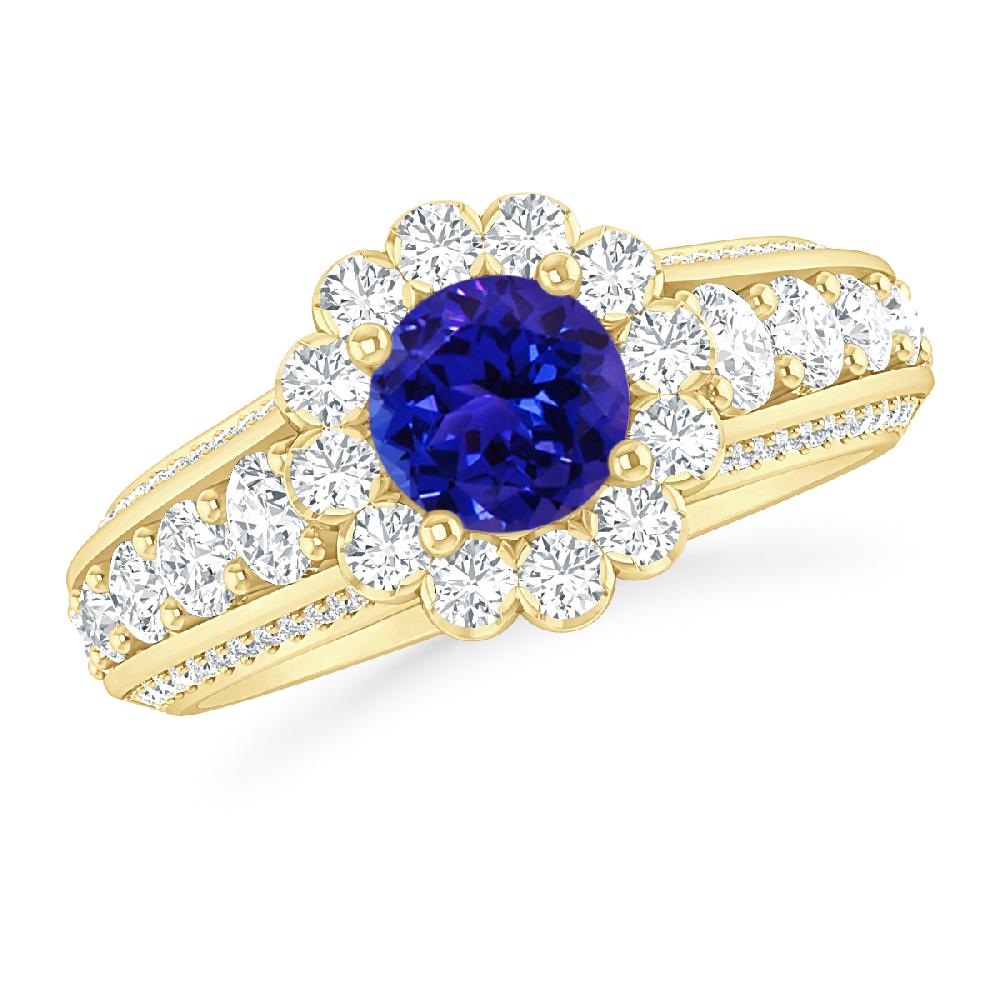 Yellow Gold - Tanzanite