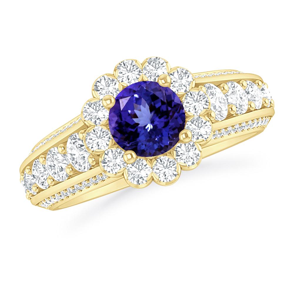 Yellow Gold - Tanzanite