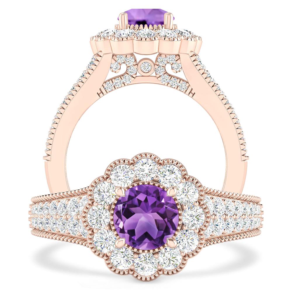 Rose Gold - Amethyst