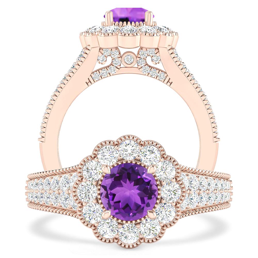 Rose Gold - Amethyst