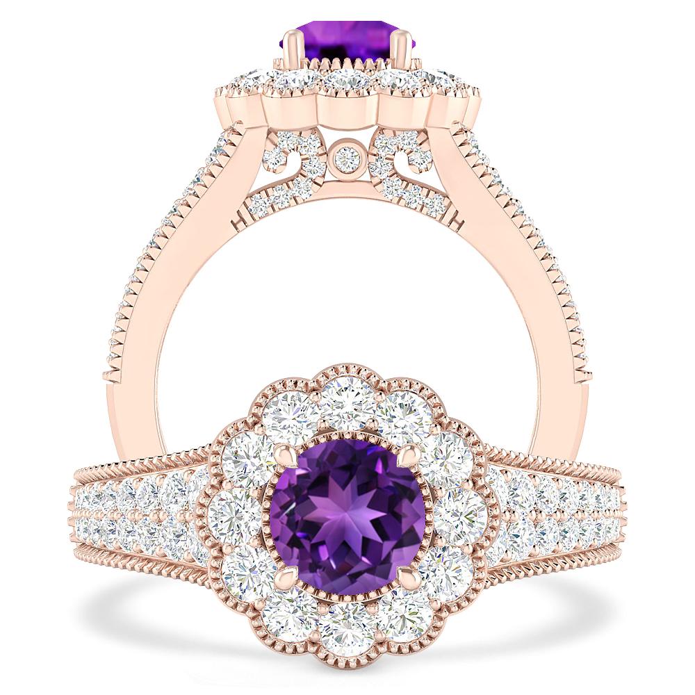 Rose Gold - Amethyst