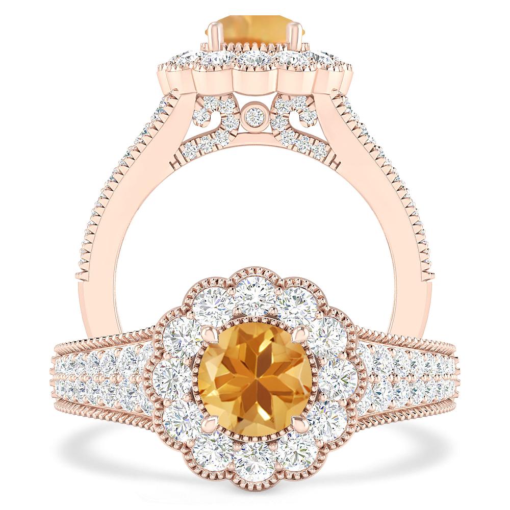 Rose Gold - Citrine