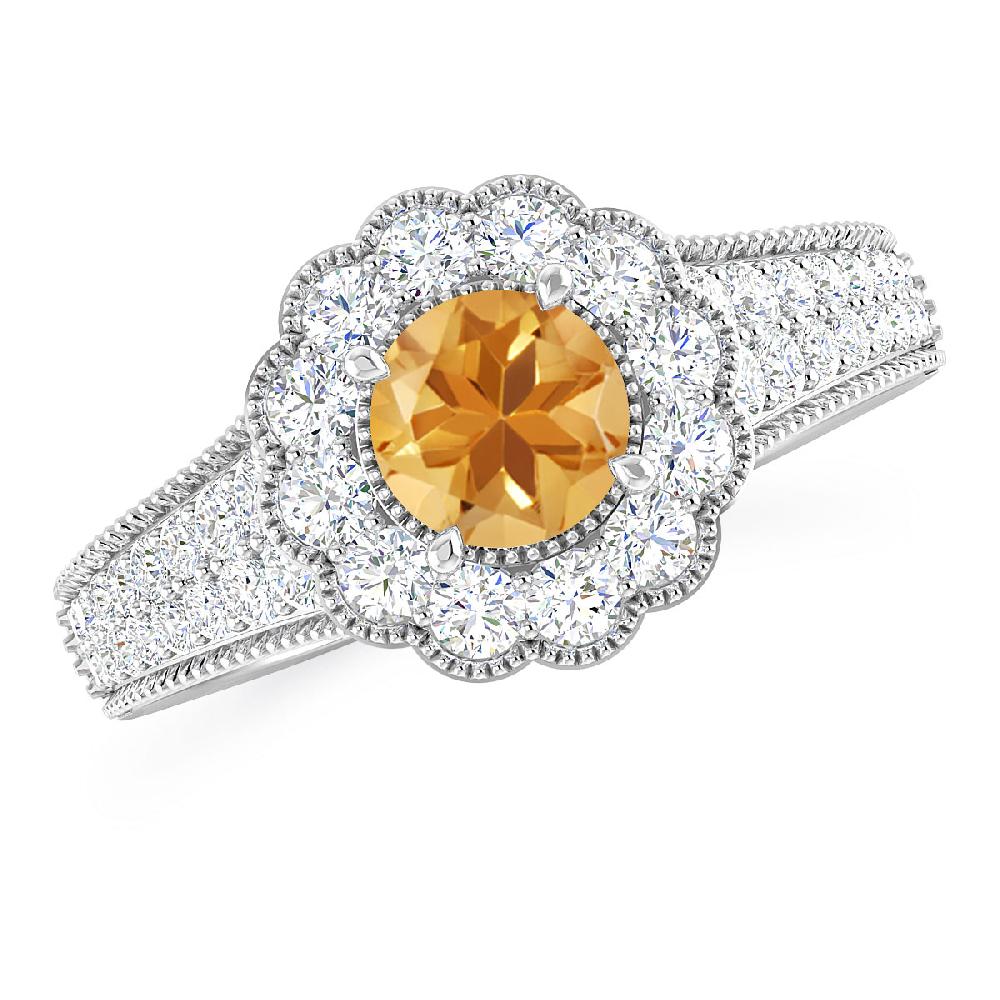 White Gold - Citrine