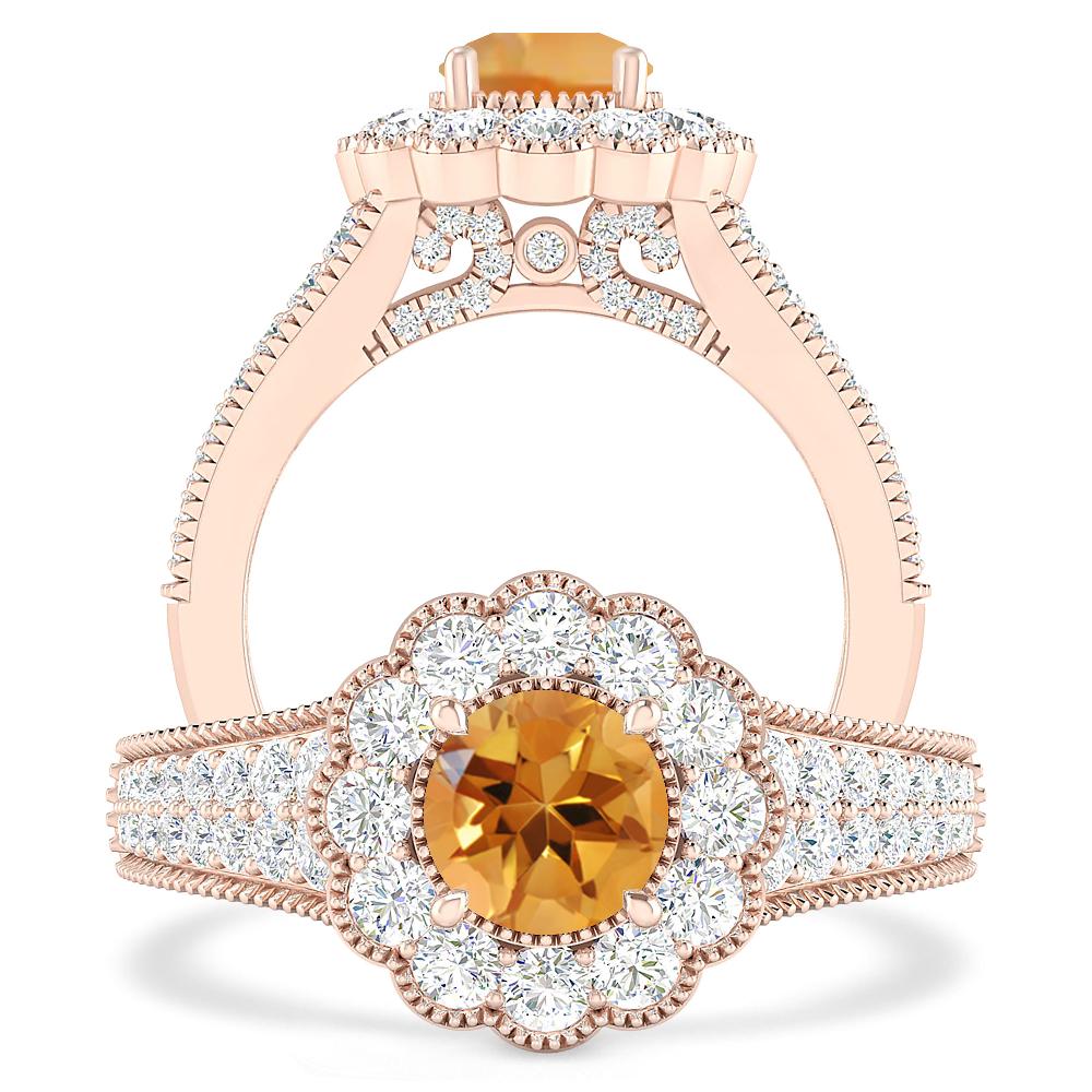 Rose Gold - Citrine