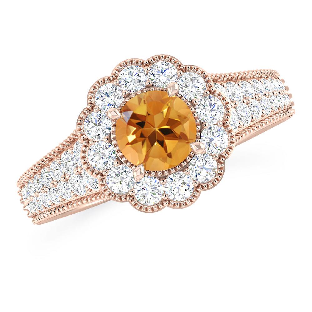 Rose Gold - Citrine