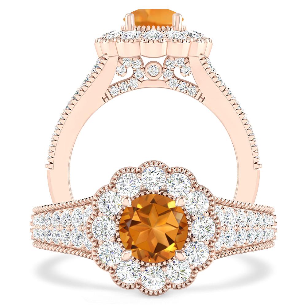 Rose Gold - Citrine