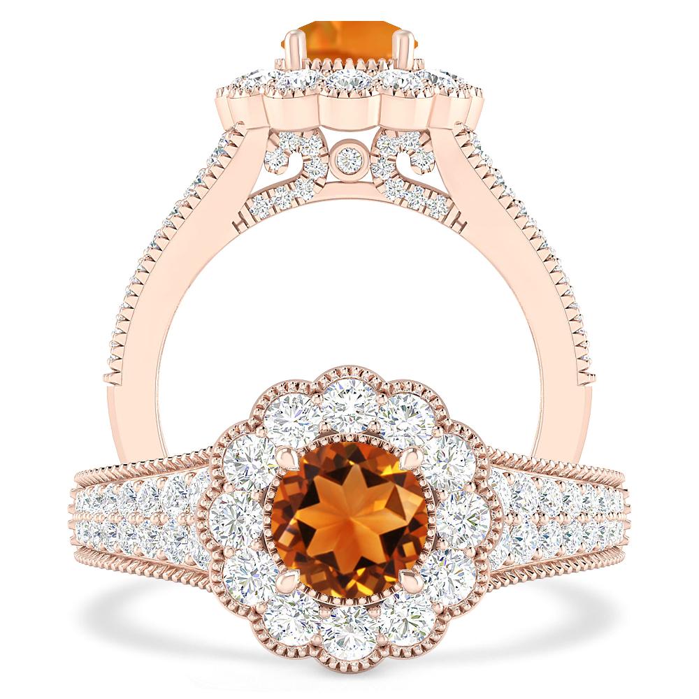 Rose Gold - Citrine