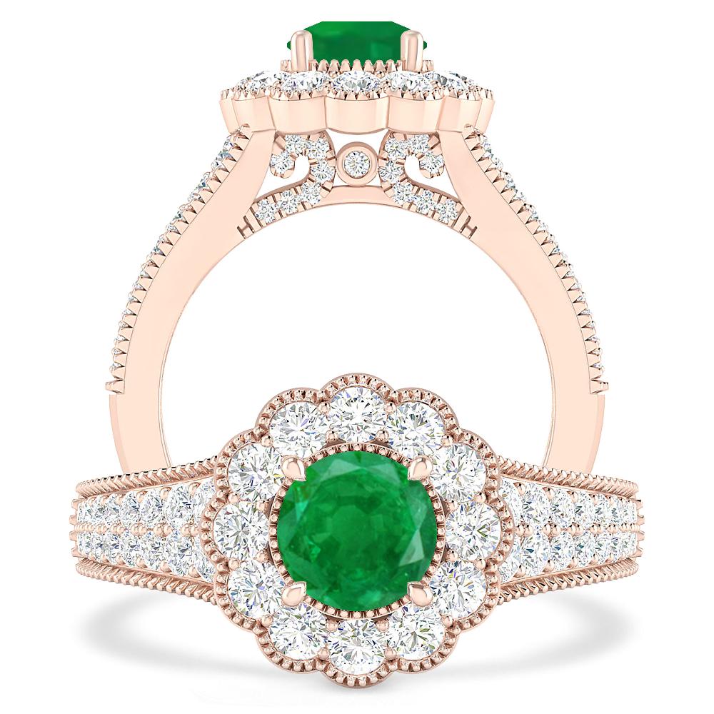 Rose Gold - Emerald