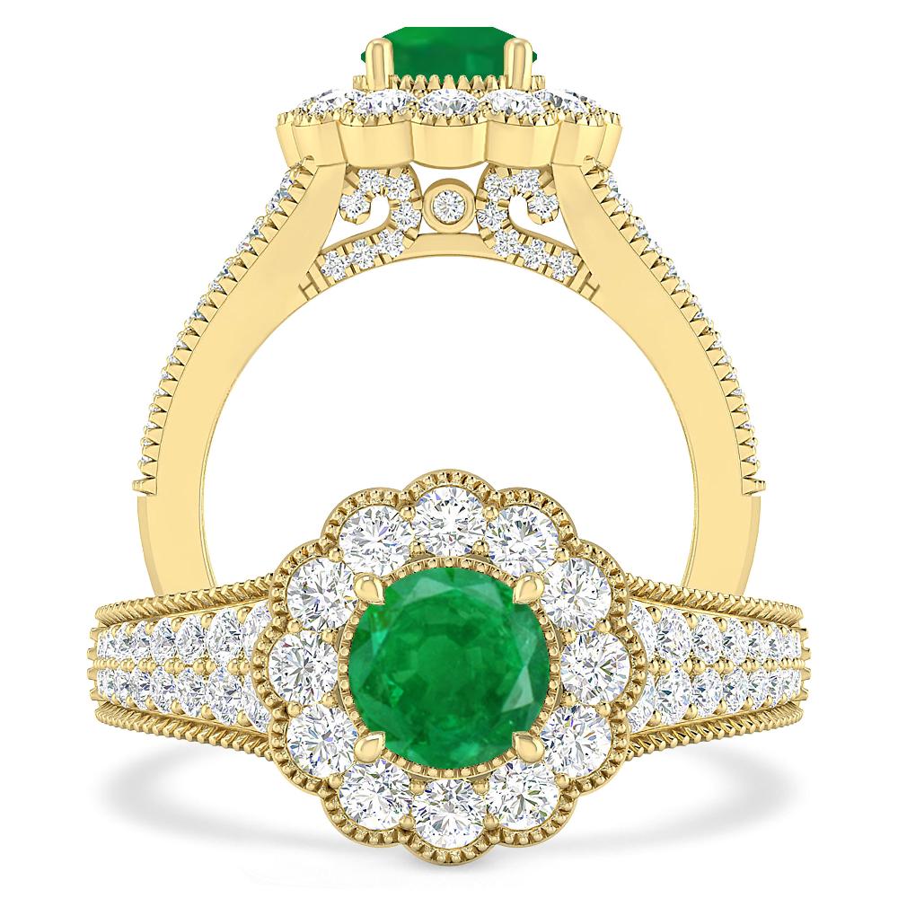 Yellow Gold - Emerald