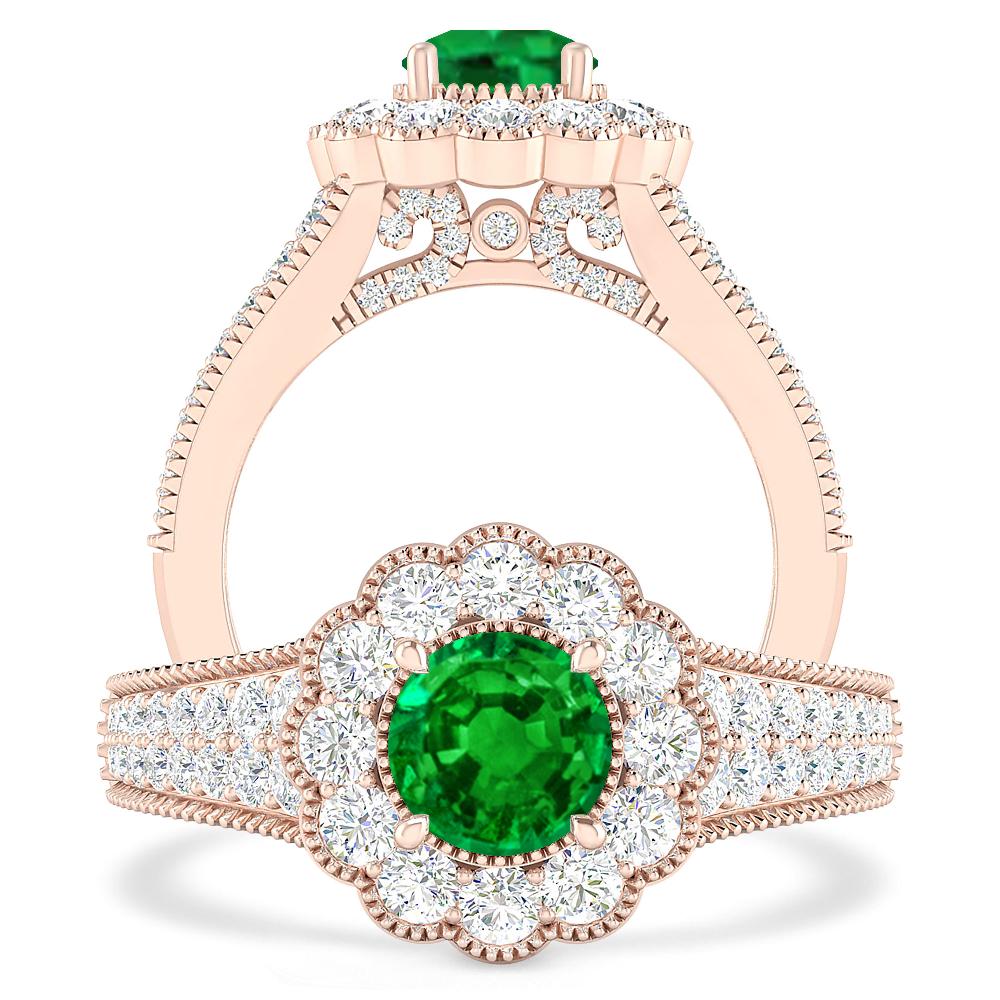 Rose Gold - Emerald