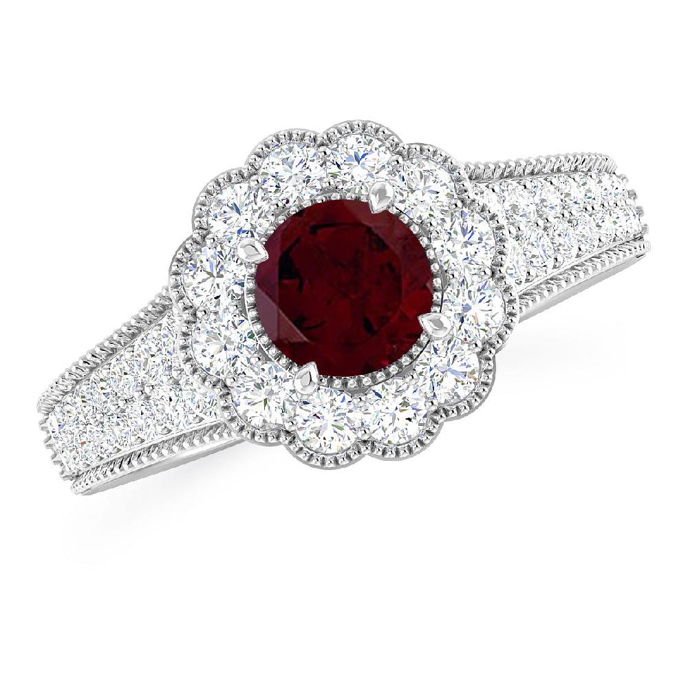 White Gold - Garnet