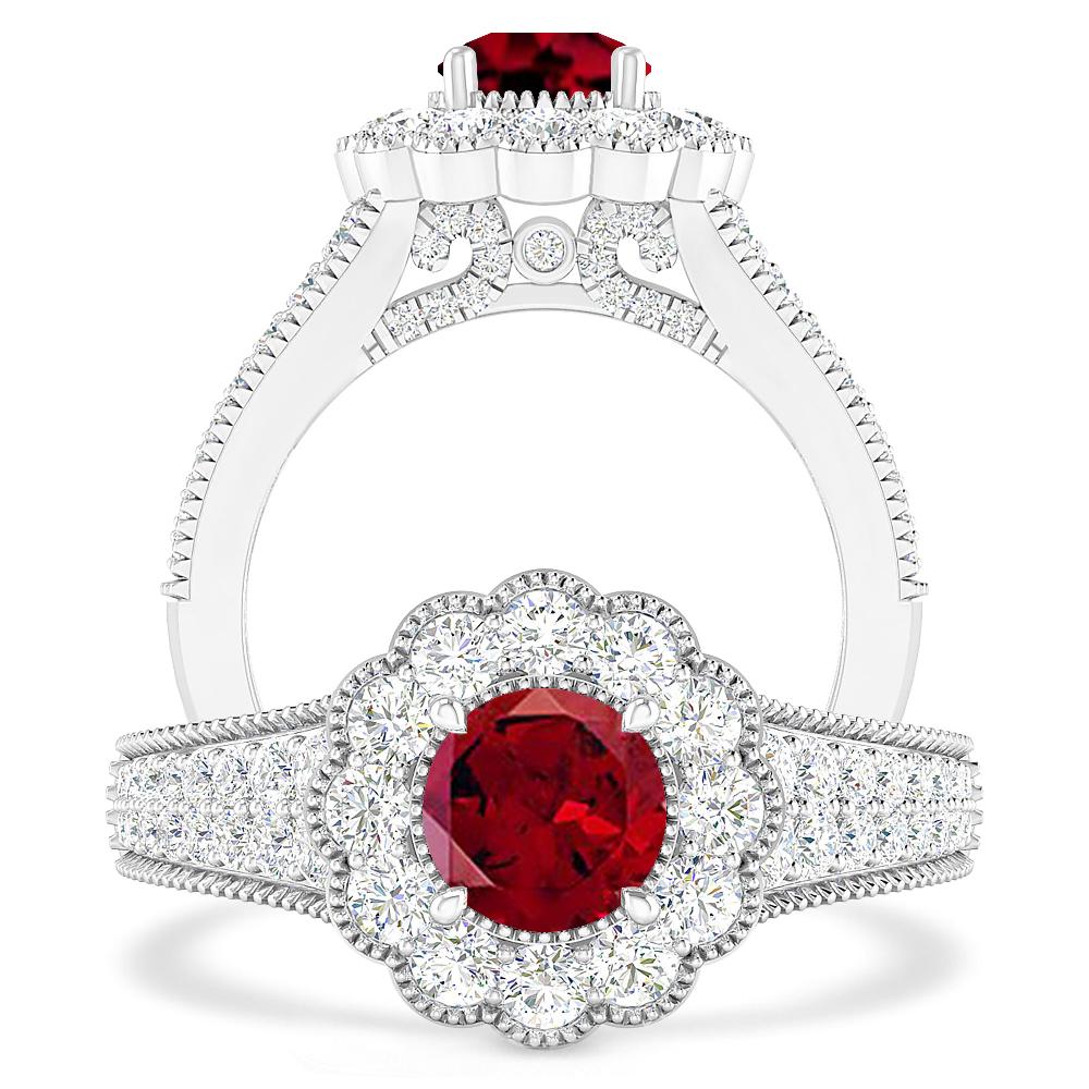 White Gold - Garnet