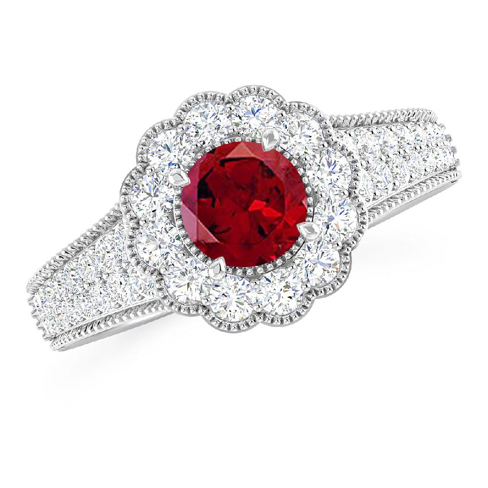 White Gold - Garnet