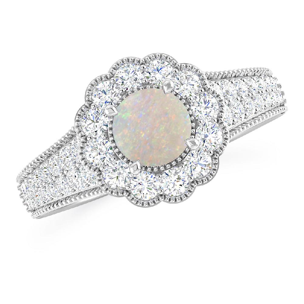 White Gold - Opal