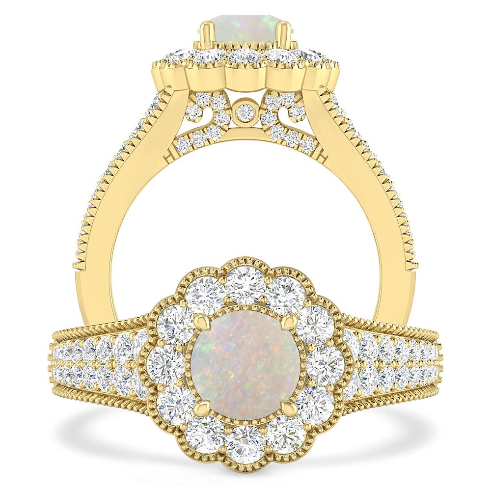 Yellow Gold - Opal