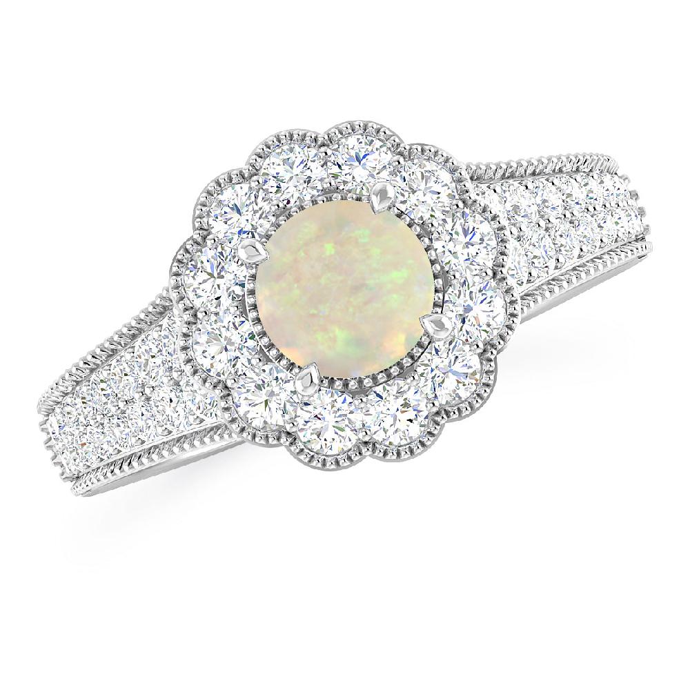 White Gold - Opal