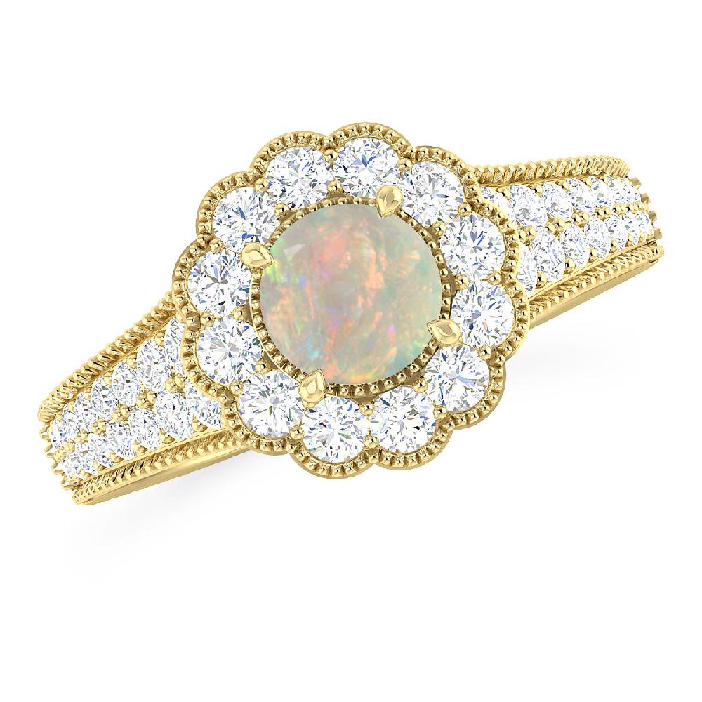 Yellow Gold - Opal