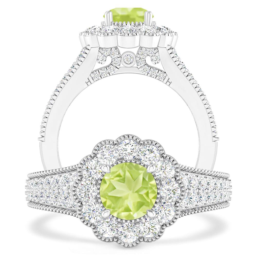 White Gold - Peridot