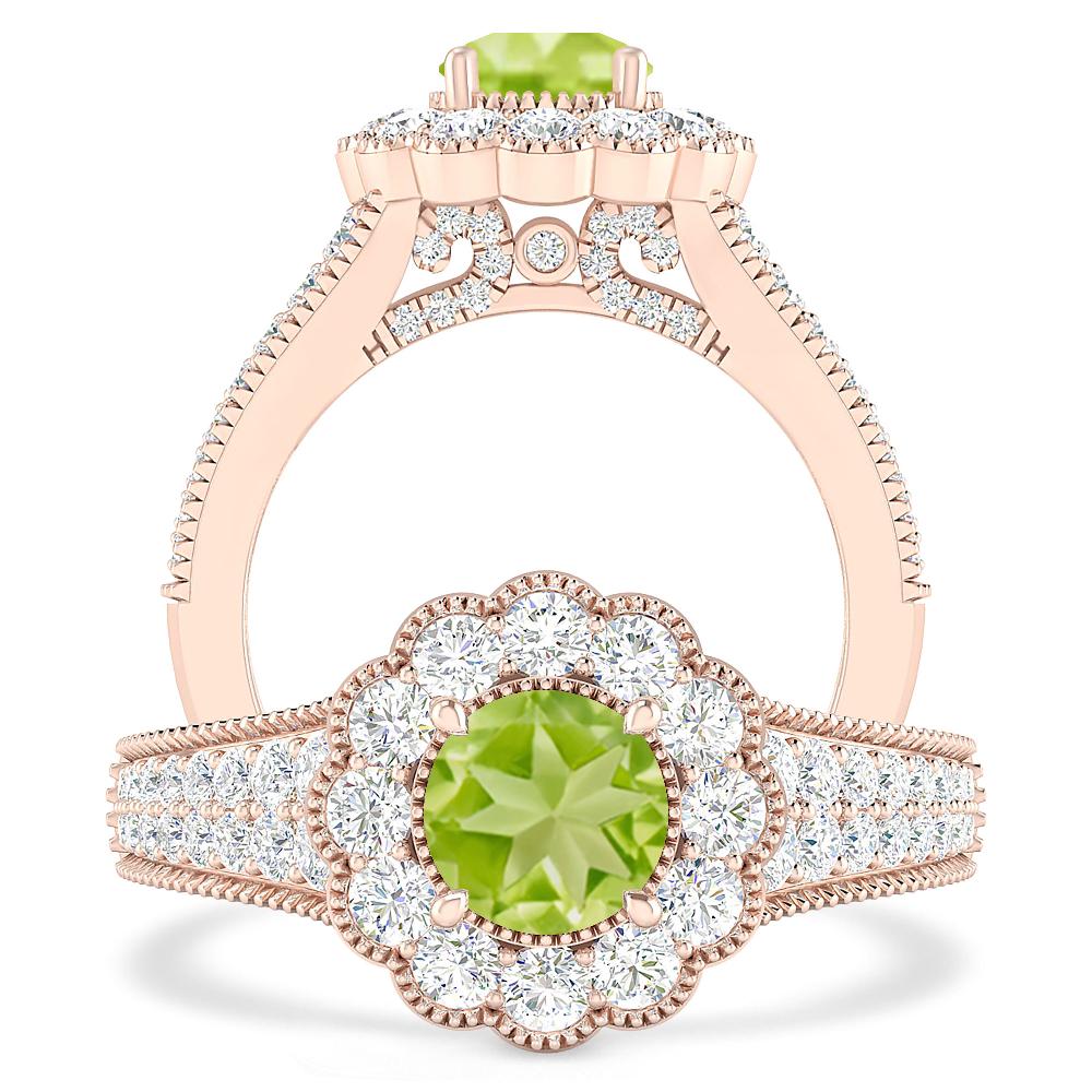 Rose Gold - Peridot