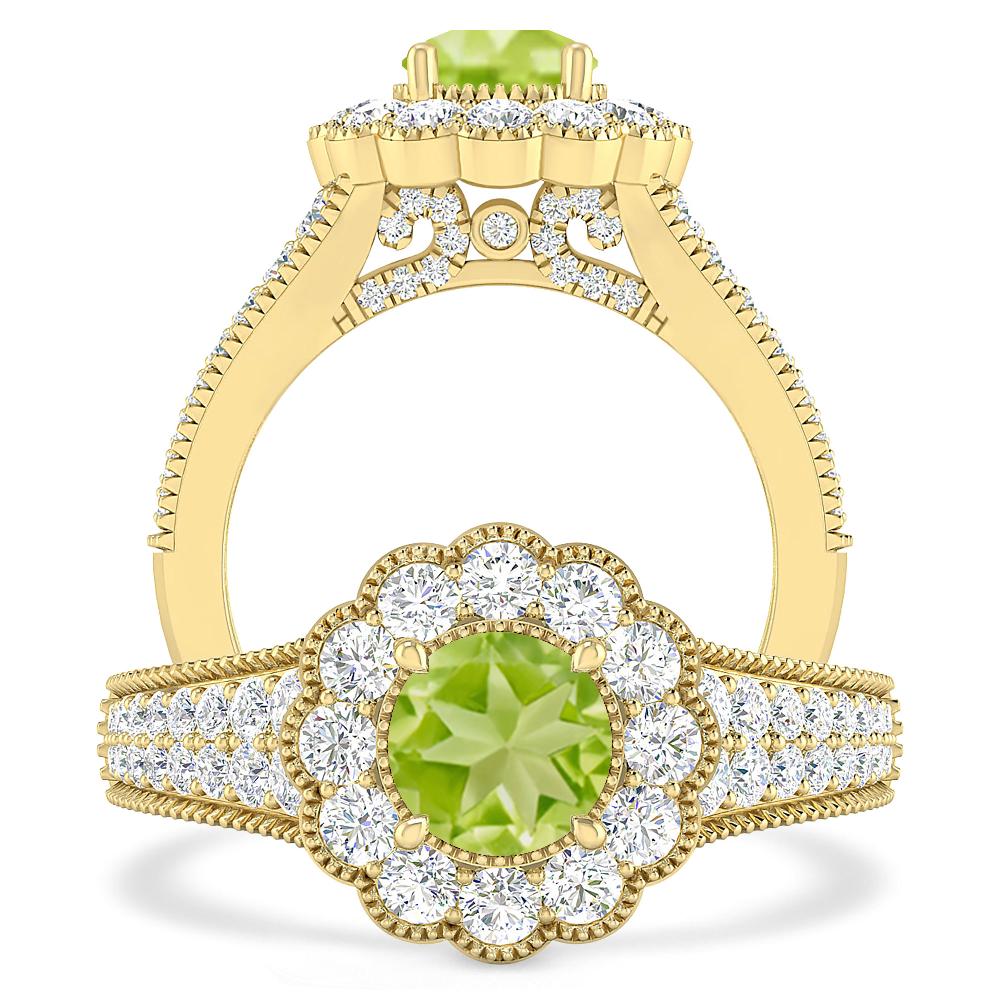 Yellow Gold - Peridot