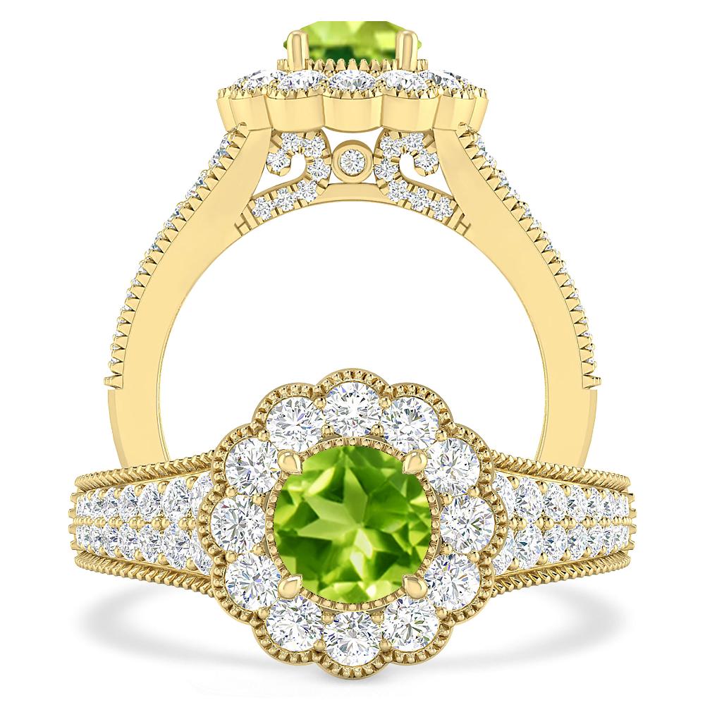 Yellow Gold - Peridot