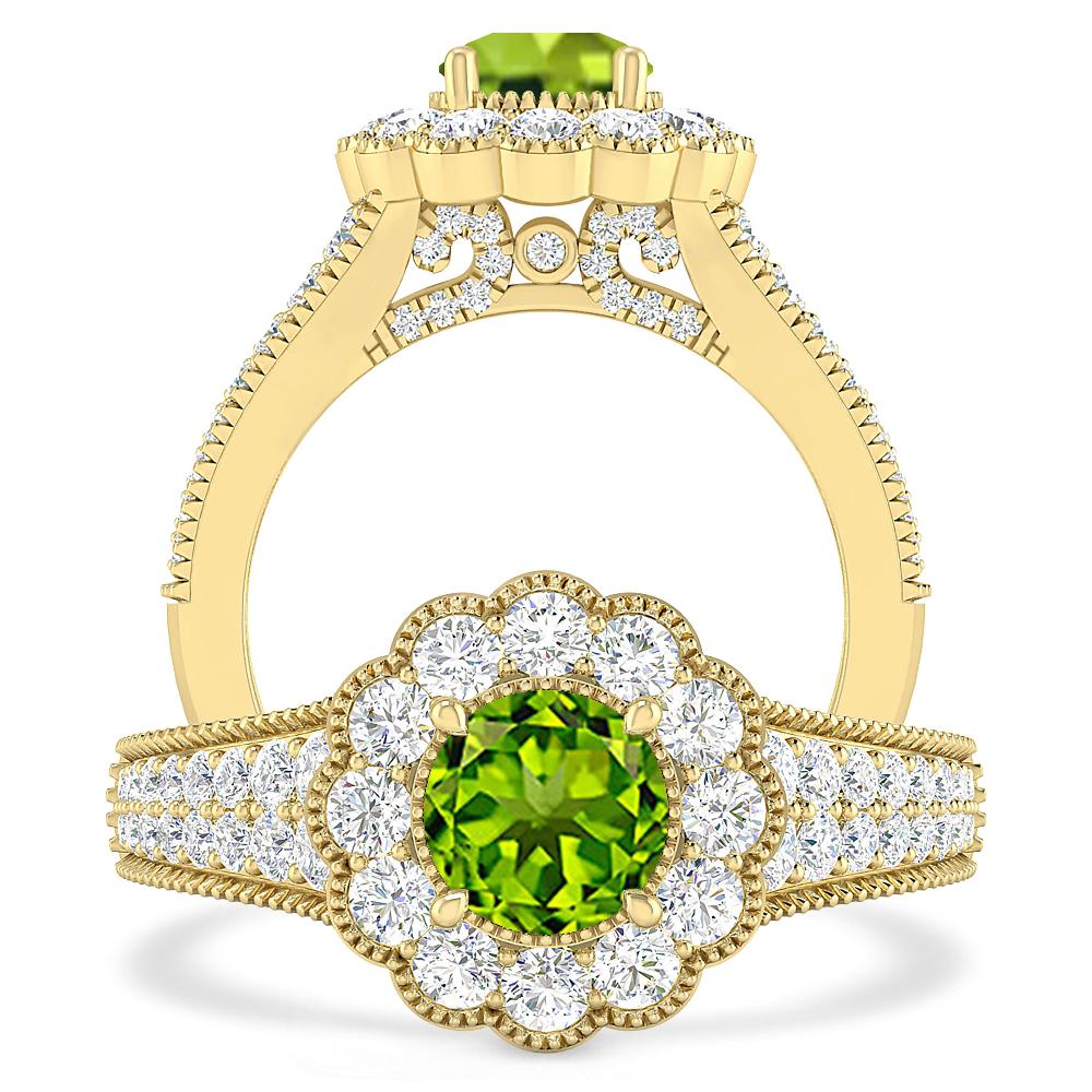 Yellow Gold - Peridot