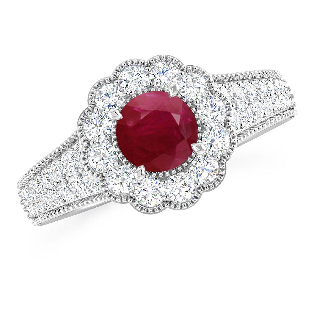 White Gold - Ruby