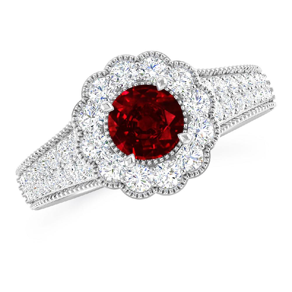 White Gold - Ruby