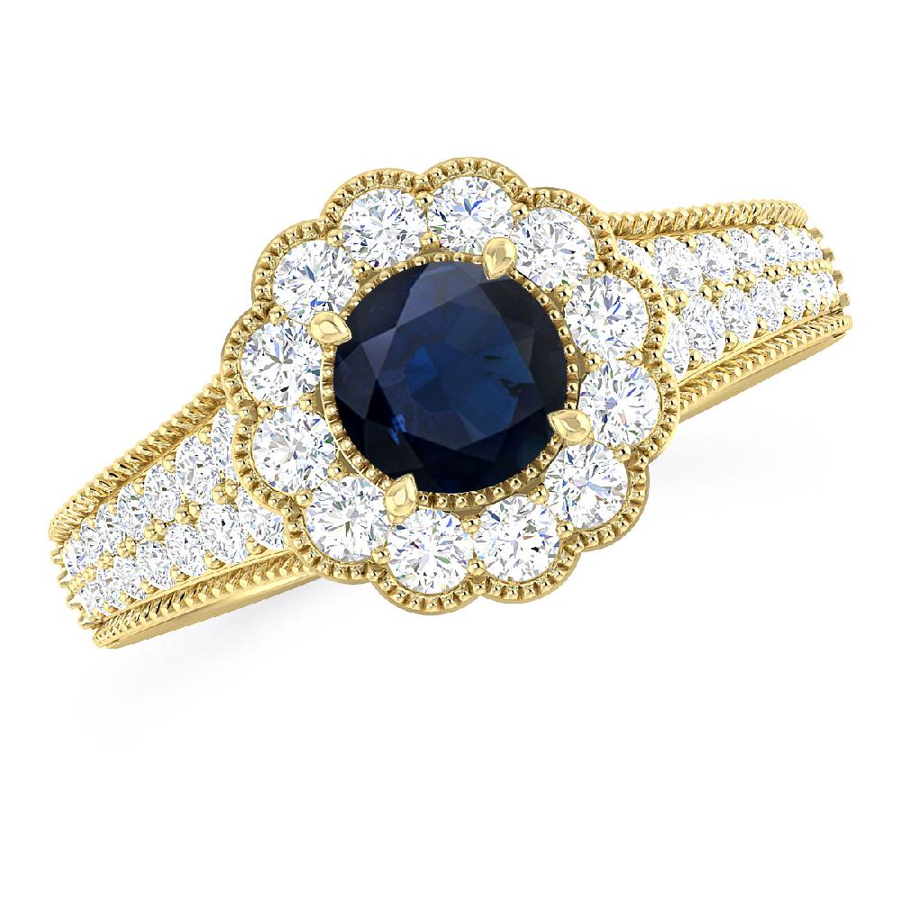 Yellow Gold - Sapphire